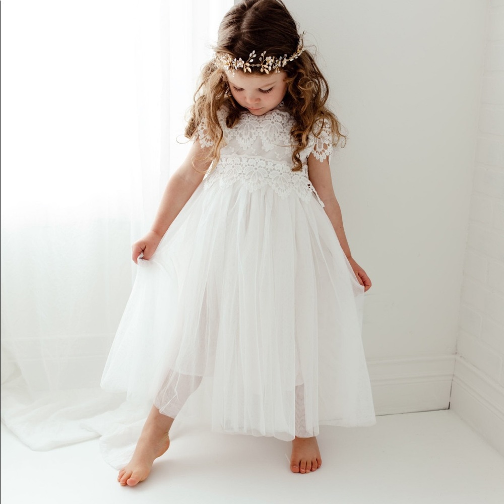 NWT White Communion/Flower Girl Dress